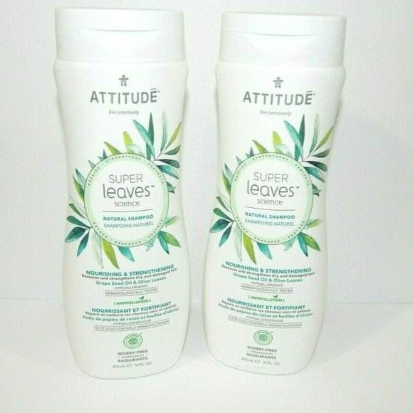 2 Attitude Super Leaves Science Natural Shampoo - Picture 1 of 6
